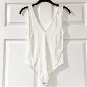 Express x Rocky Barnes off white body suit